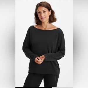 Eco Sleek Knit Boat Neck Pullover